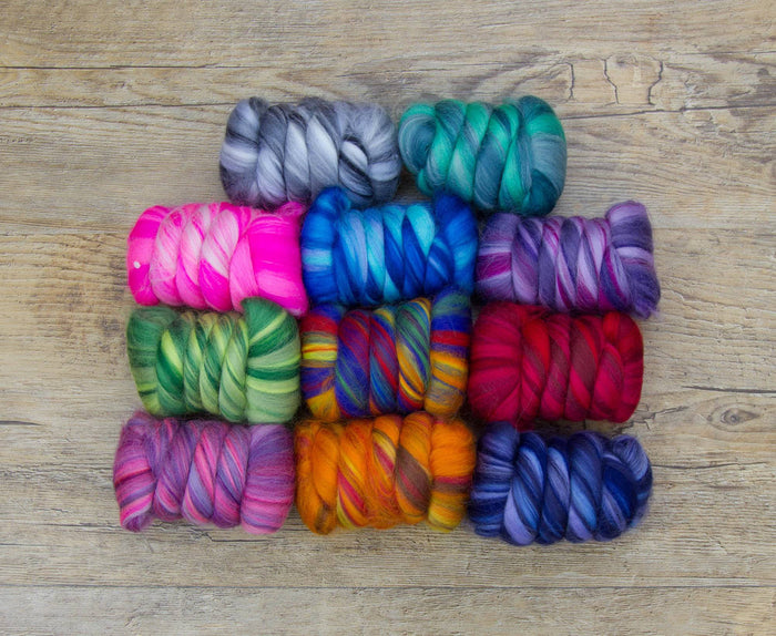 Northern Lights Range Mixed Bag spinning and felting wool – World of ...
