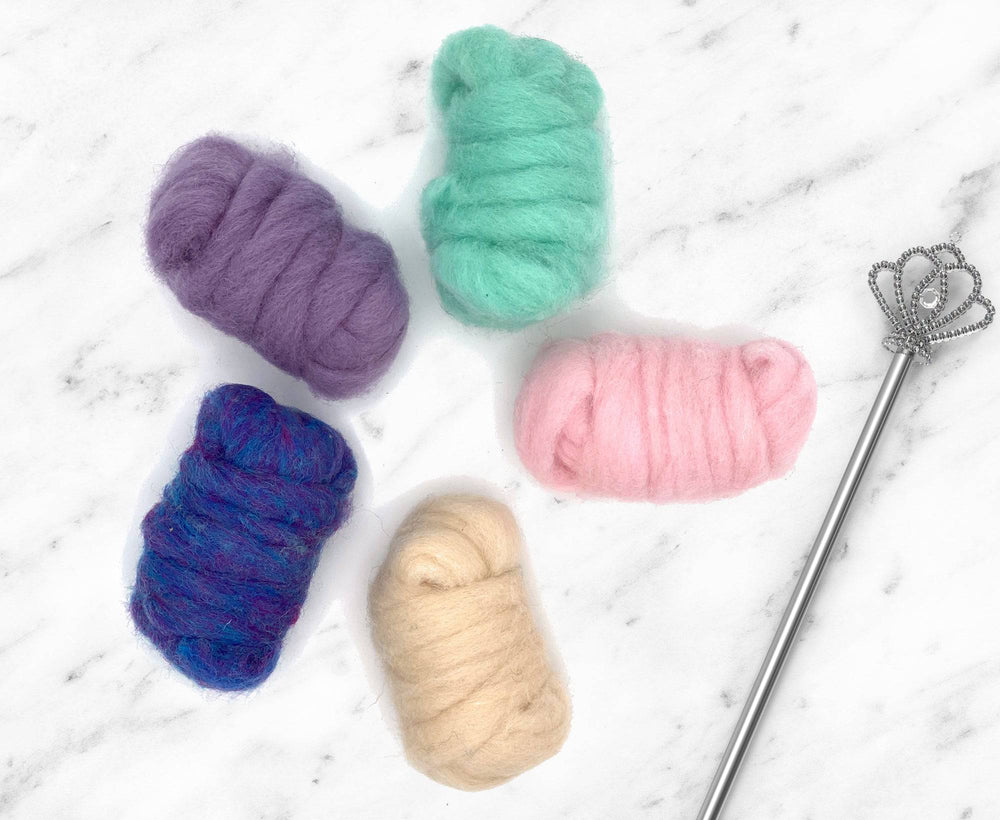 Fairy Tones Carded Sliver Mixed Bag - World of Wool