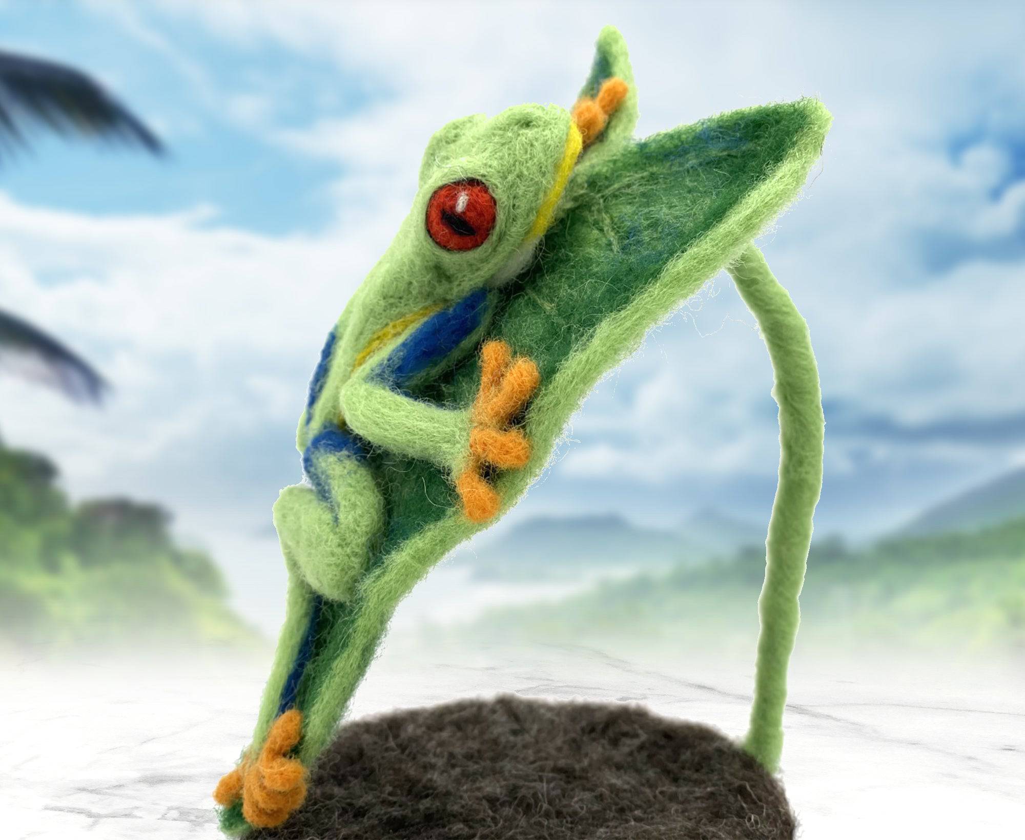 Fonzo the Frog | Needle Felting Kit - World of Wool