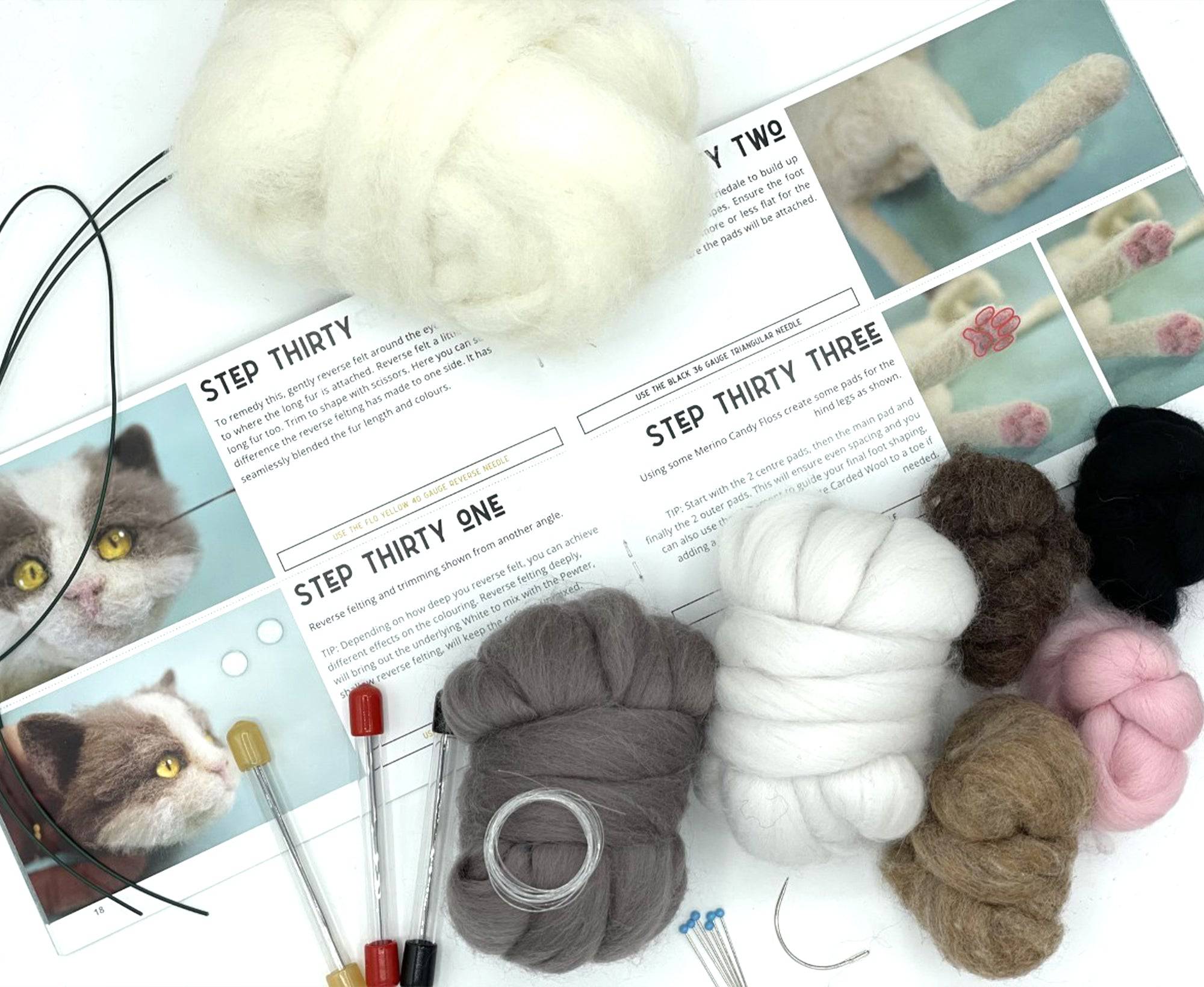 Kitty The Kitten | Artisan Needle Felting Kit - World of Wool